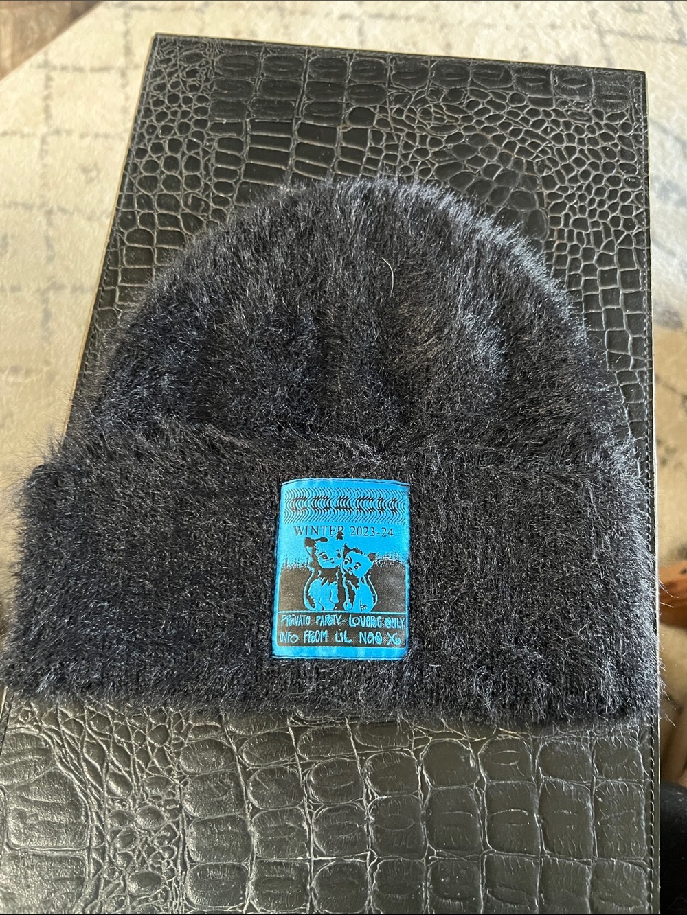 Coach x Lil Nas X fuzzy beanie